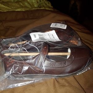 Girls Brown uniform shoes